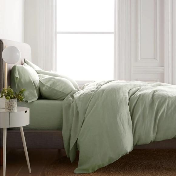 Quince Bedding Quince Linen Duvet Cover Queen In Sage Poshmark